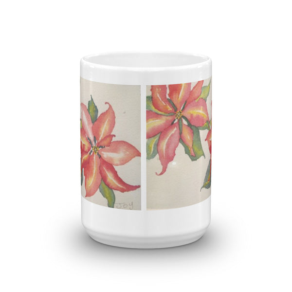 Poinsettias - joylaceyart  Original Art on your mug