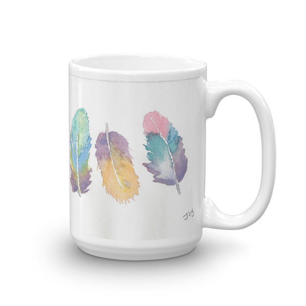 Feathers - joylaceyart  Original Art on your mug