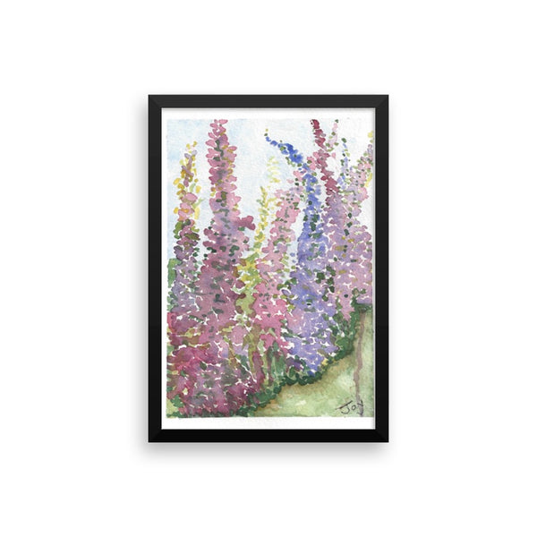 Framed photo paper poster