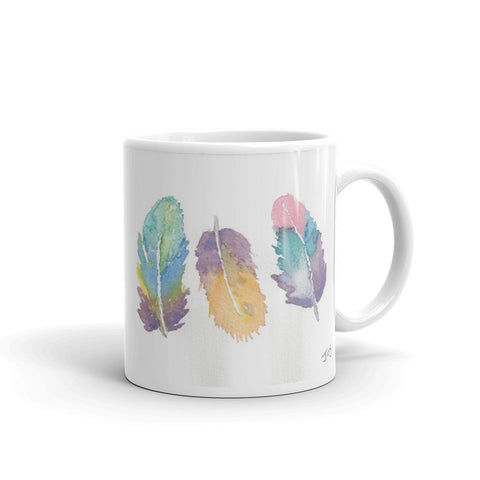 Feathers - joylaceyart  Original Art on your mug