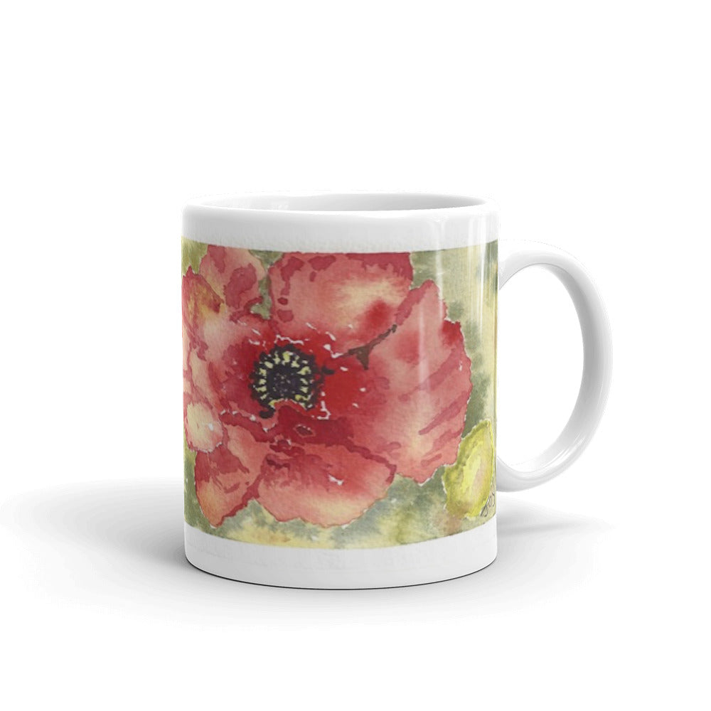 Poppies - joylaceyart  Original Art on your mug