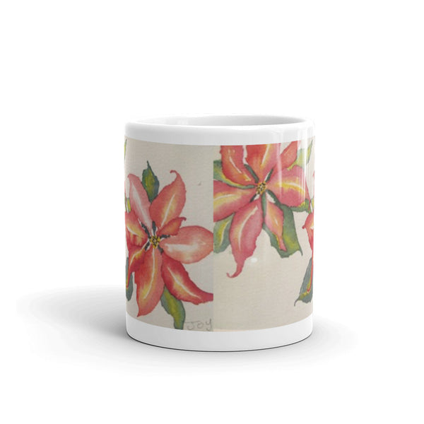 Poinsettias - joylaceyart  Original Art on your mug