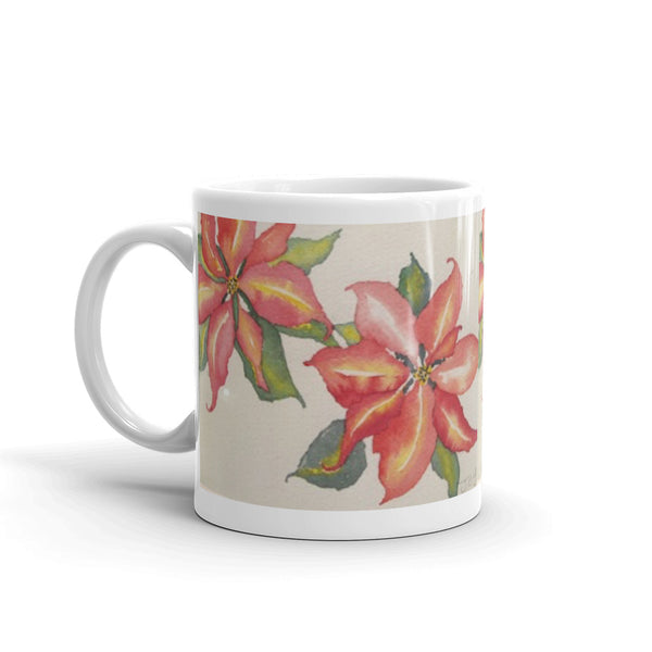 Poinsettias - joylaceyart  Original Art on your mug