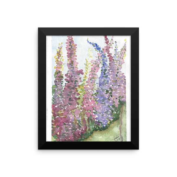 Framed photo paper poster