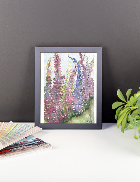 Framed photo paper poster