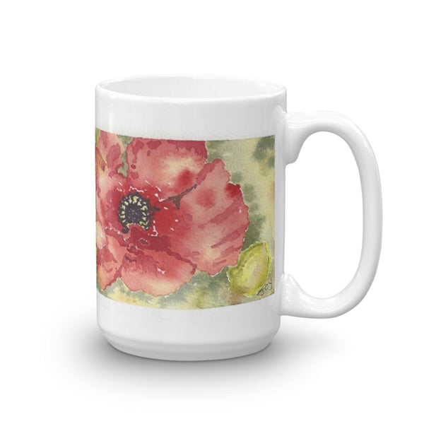 Poppies - joylaceyart  Original Art on your mug