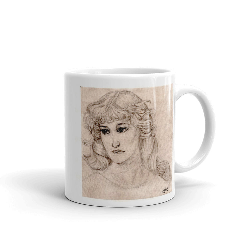 Nottingham Girl - joylaceyart  Original Art on your mug