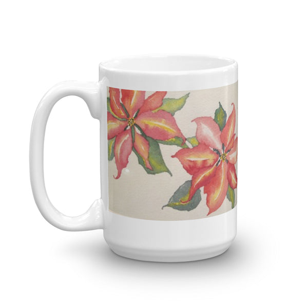 Poinsettias - joylaceyart  Original Art on your mug