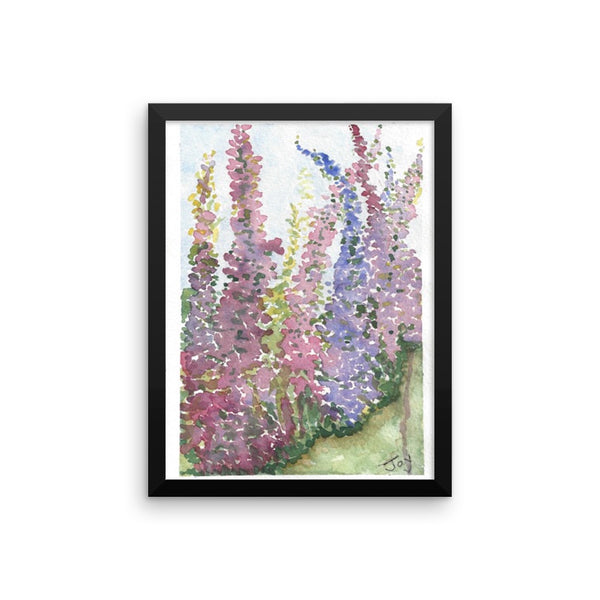 Framed photo paper poster