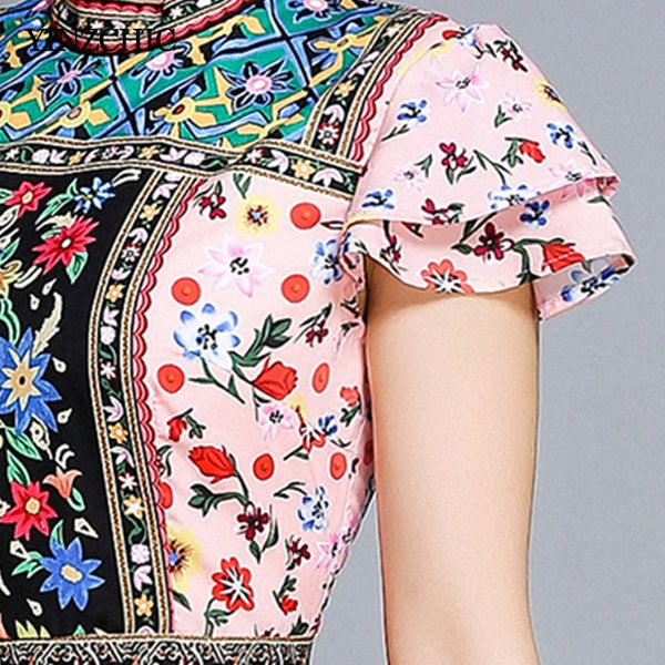 Boho Floral Printed Dress