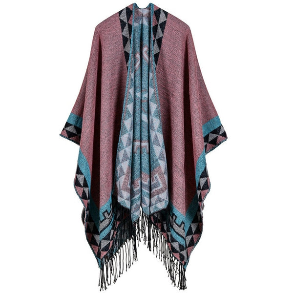 Knitted Cardigan Poncho